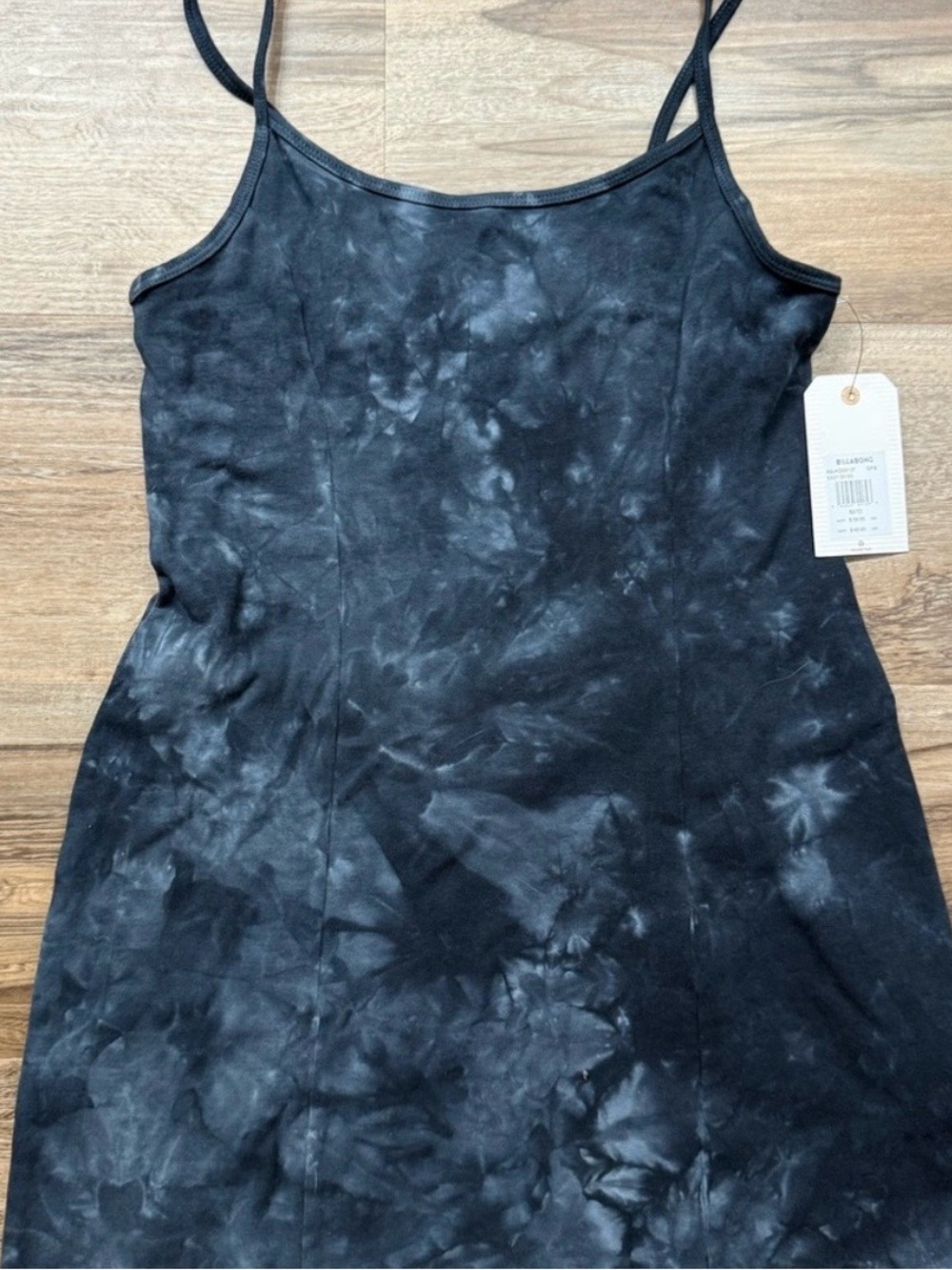 Billabong Black Tie-Dye Slip Dress
